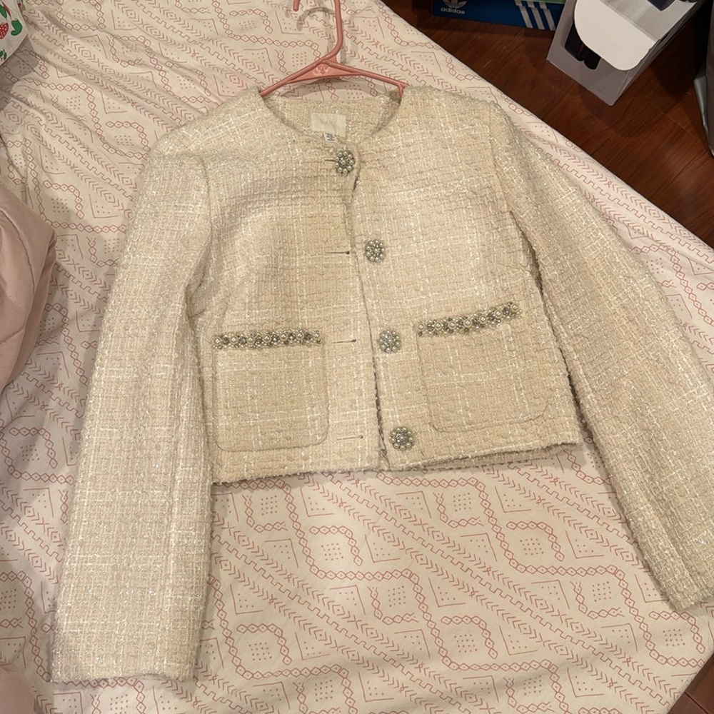 H&M Tweed Cropped Jacket